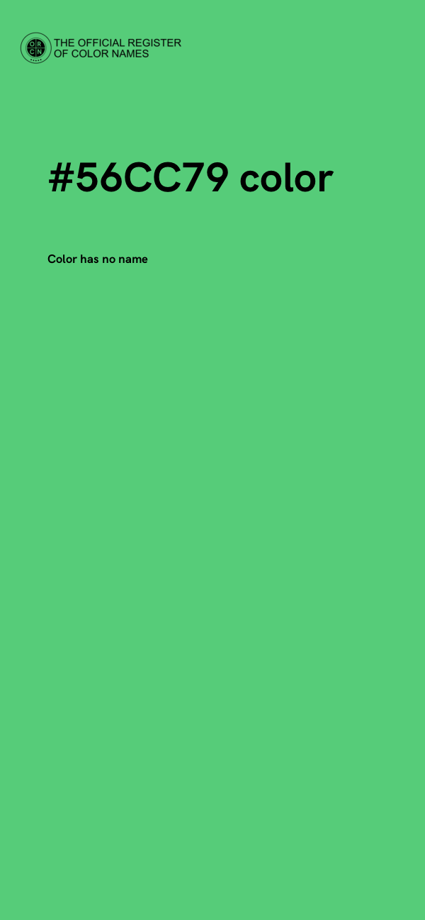 #56CC79 color image