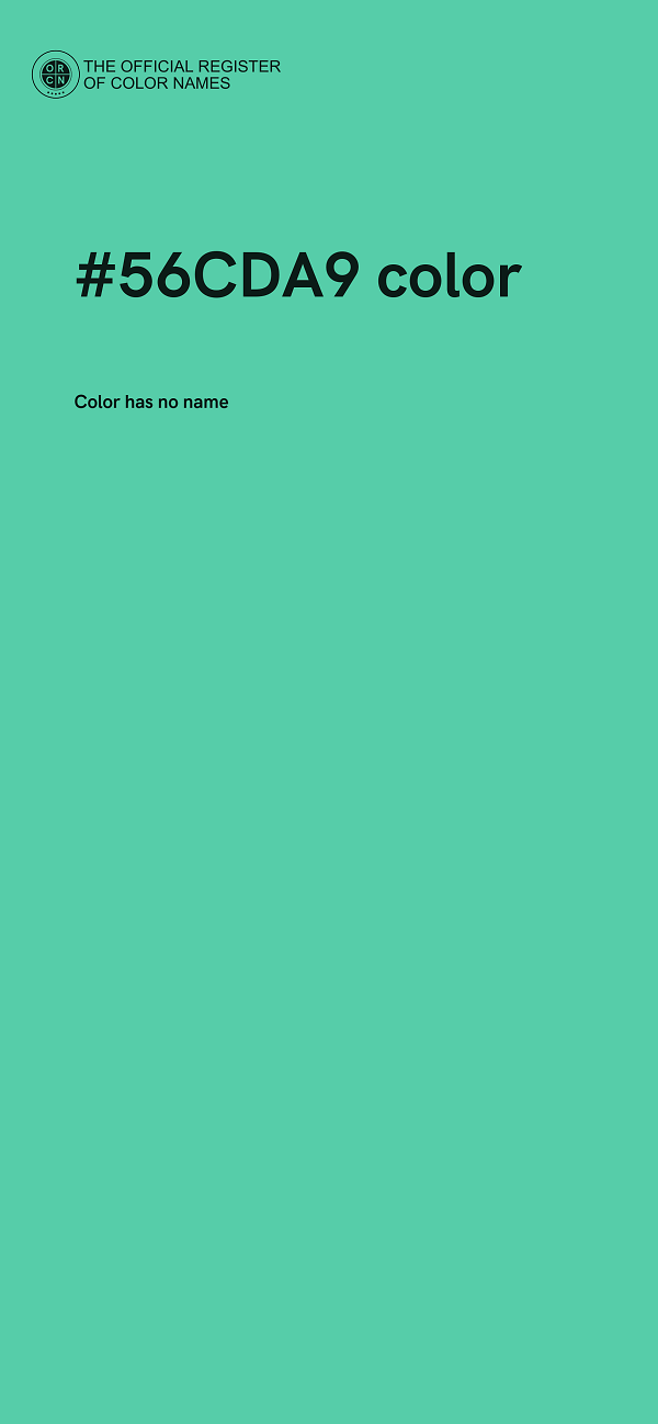 #56CDA9 color image