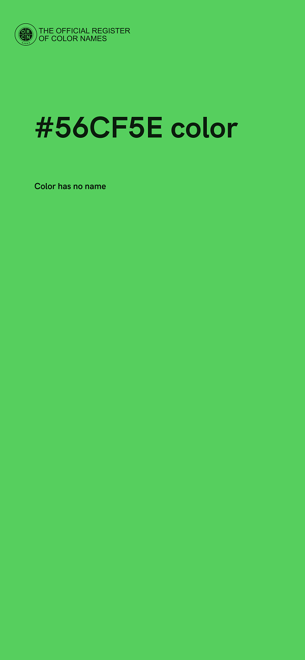 #56CF5E color image