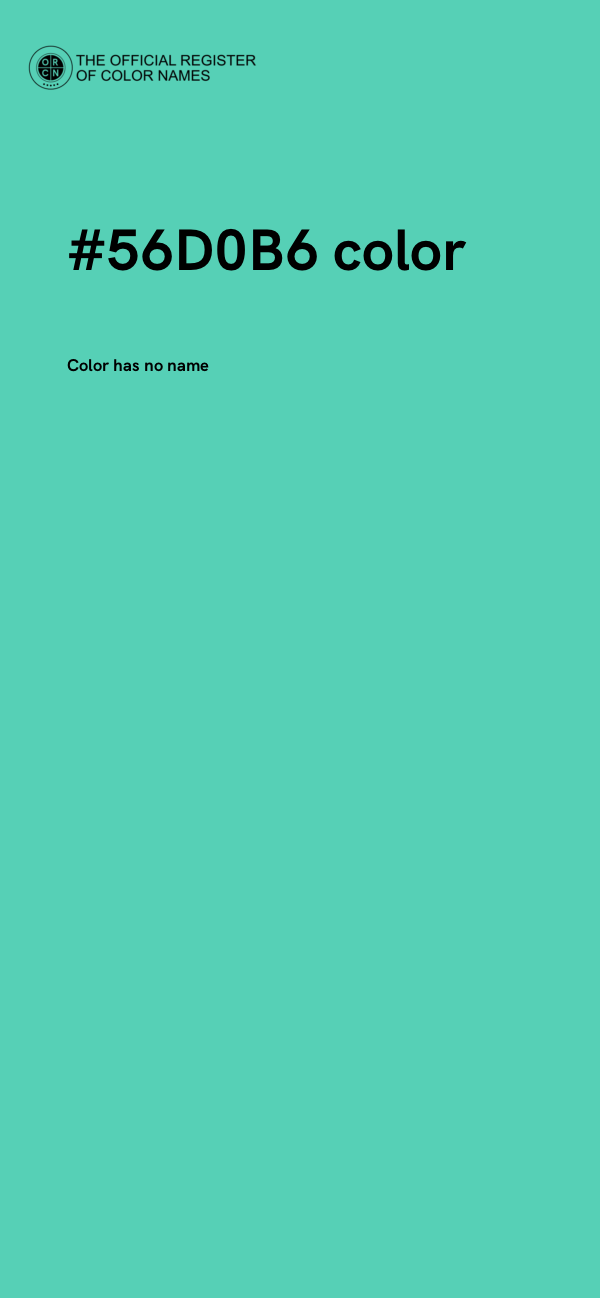 #56D0B6 color image