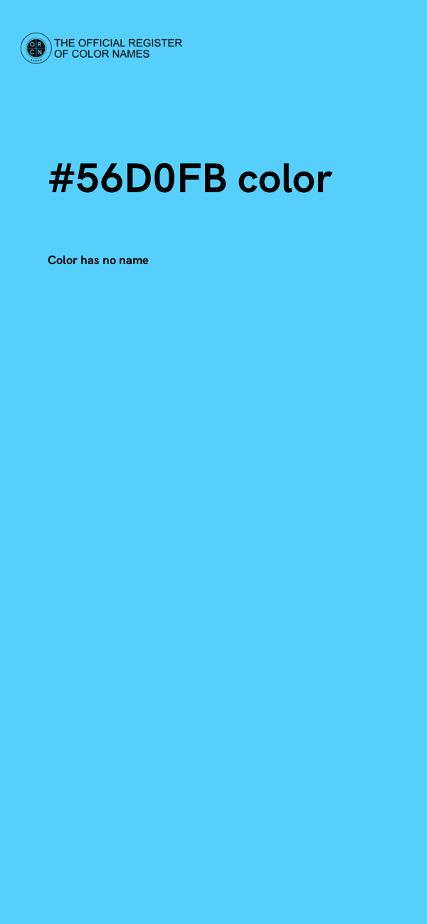 #56D0FB color image