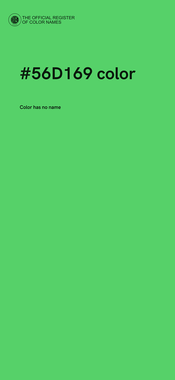 #56D169 color image