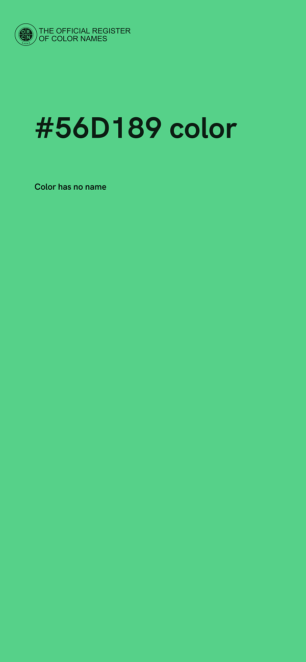 #56D189 color image