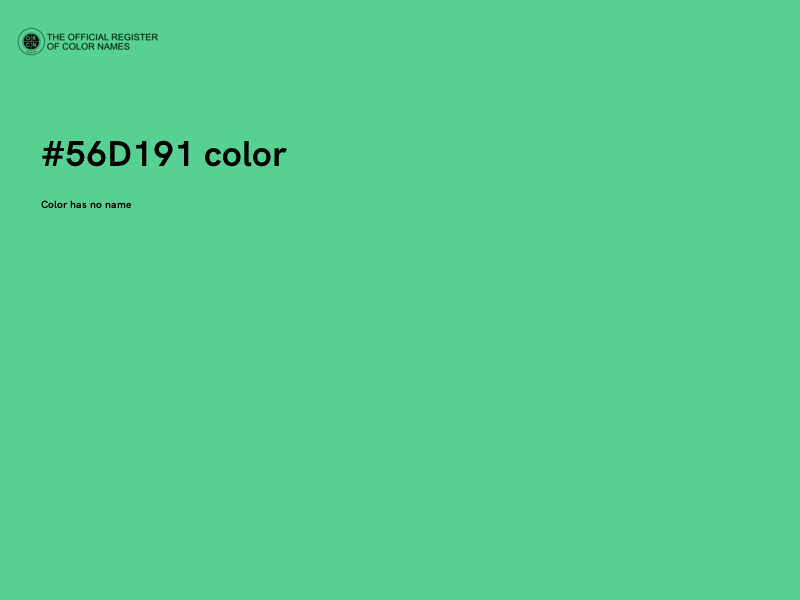 #56D191 color image