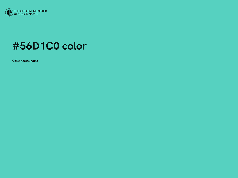 #56D1C0 color image