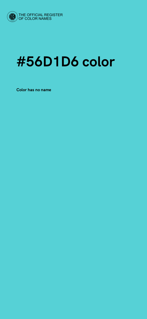 #56D1D6 color image