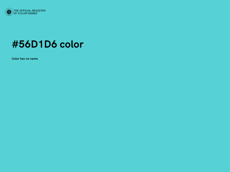 #56D1D6 color image