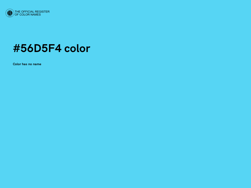 #56D5F4 color image