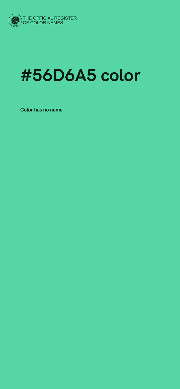 #56D6A5 color image