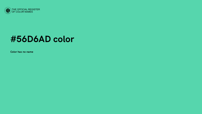 #56D6AD color image
