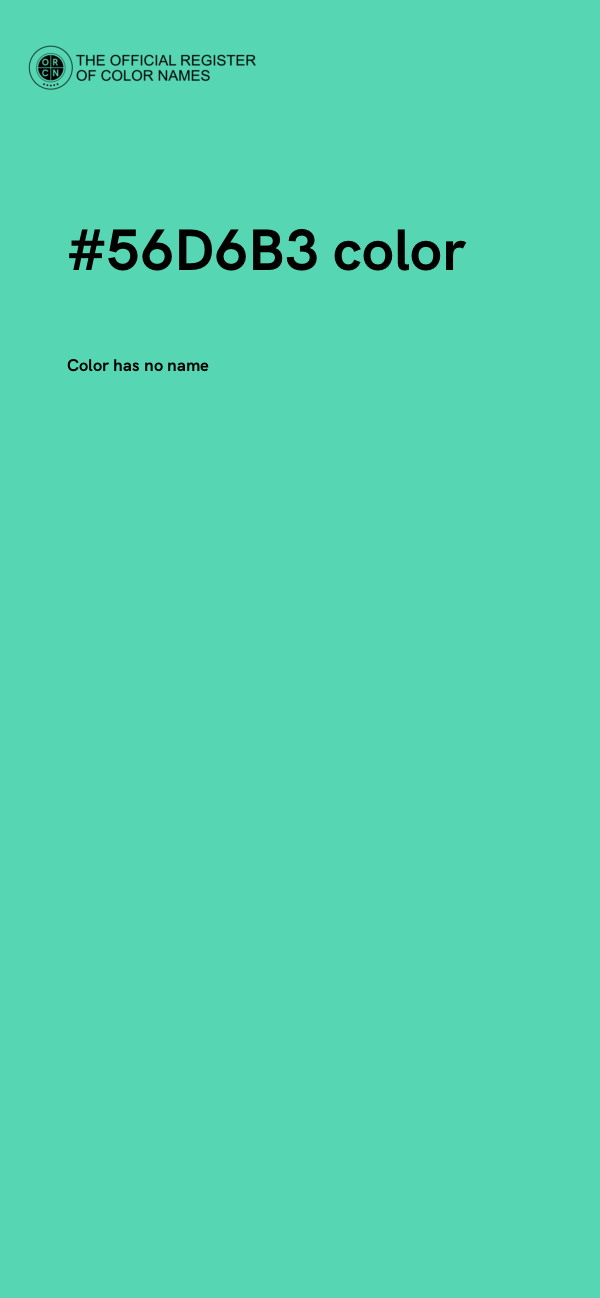 #56D6B3 color image