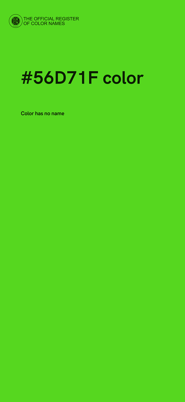 #56D71F color image