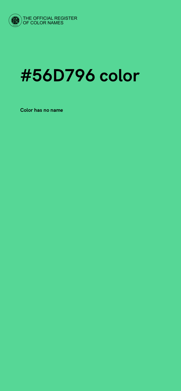 #56D796 color image