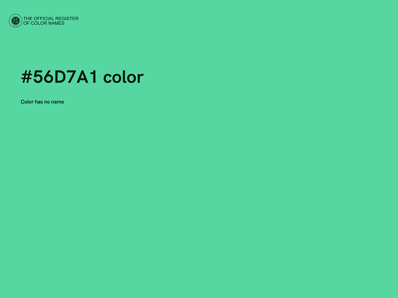 #56D7A1 color image