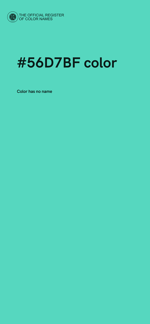 #56D7BF color image