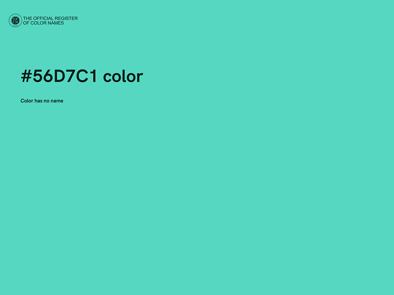 #56D7C1 color image