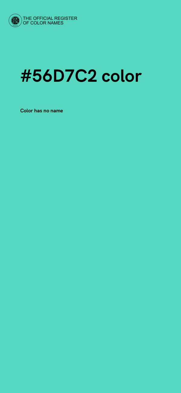 #56D7C2 color image