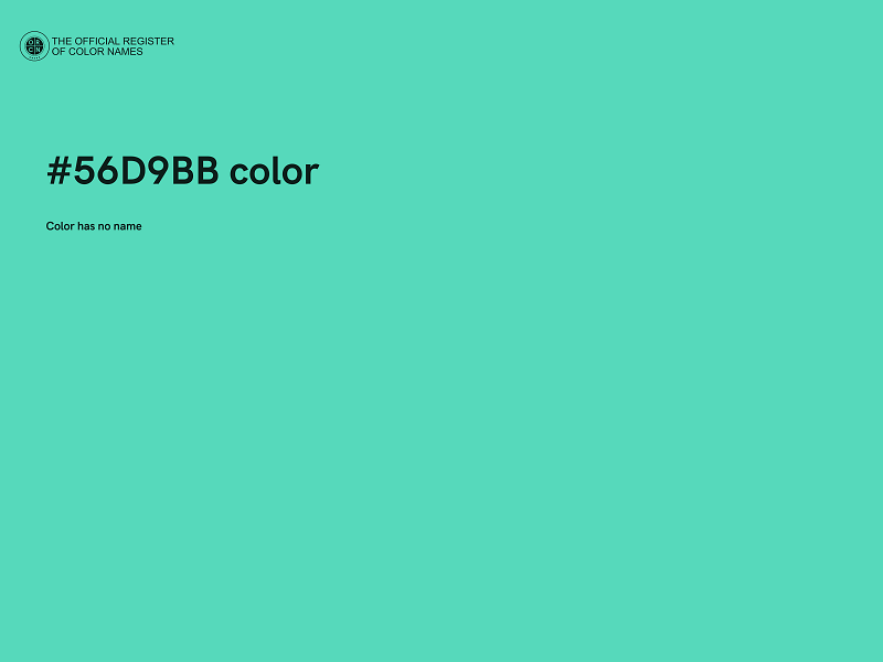 #56D9BB color image