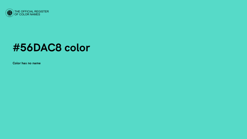 #56DAC8 color image