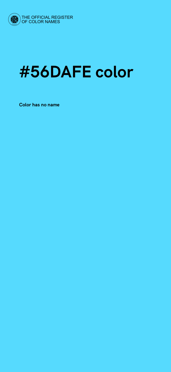 #56DAFE color image