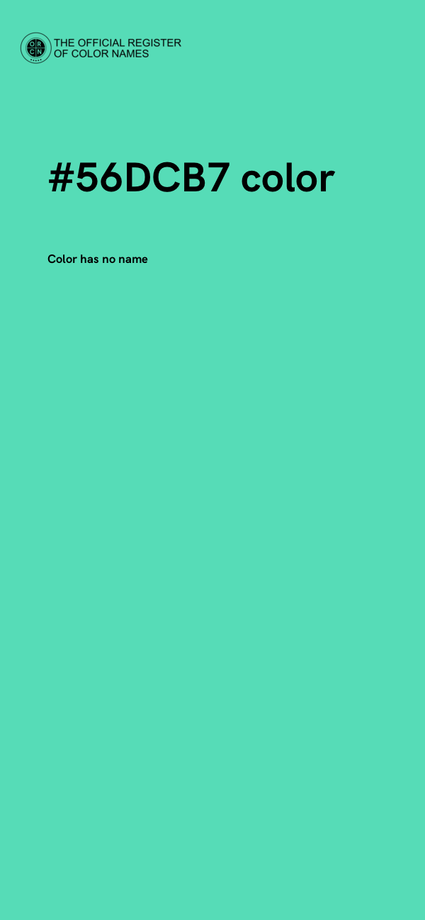 #56DCB7 color image