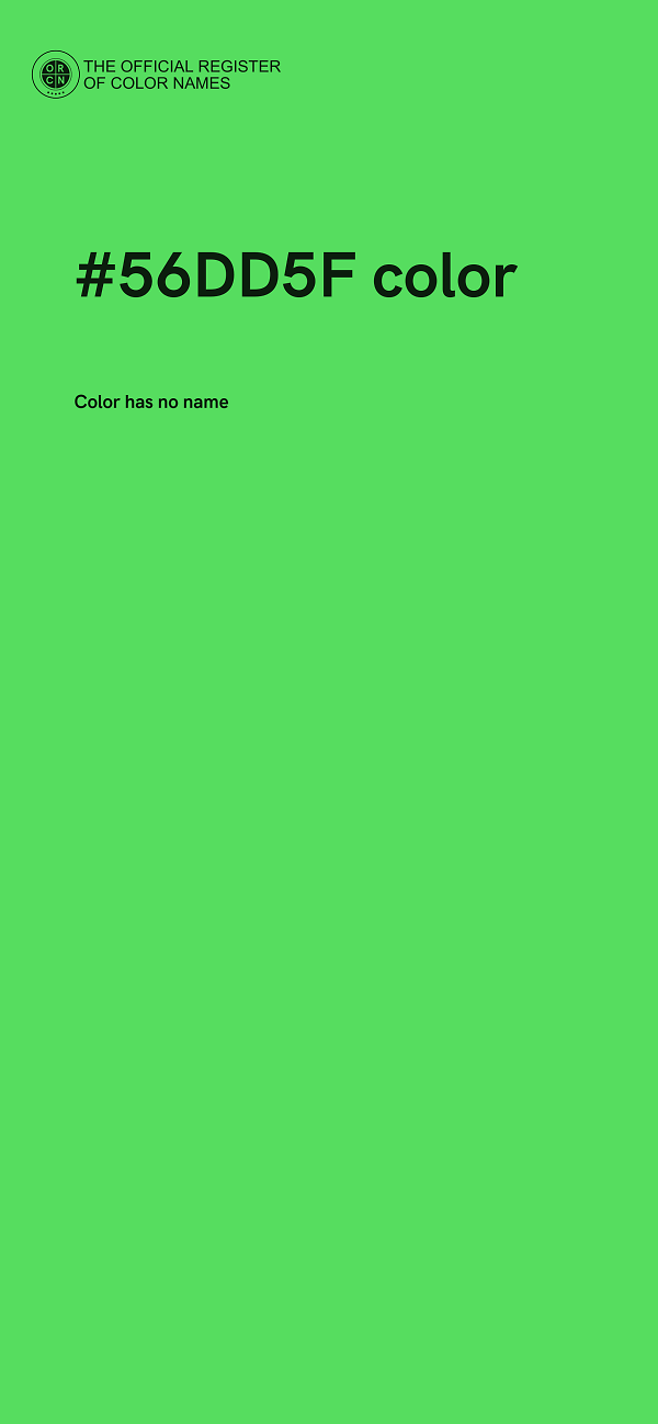 #56DD5F color image