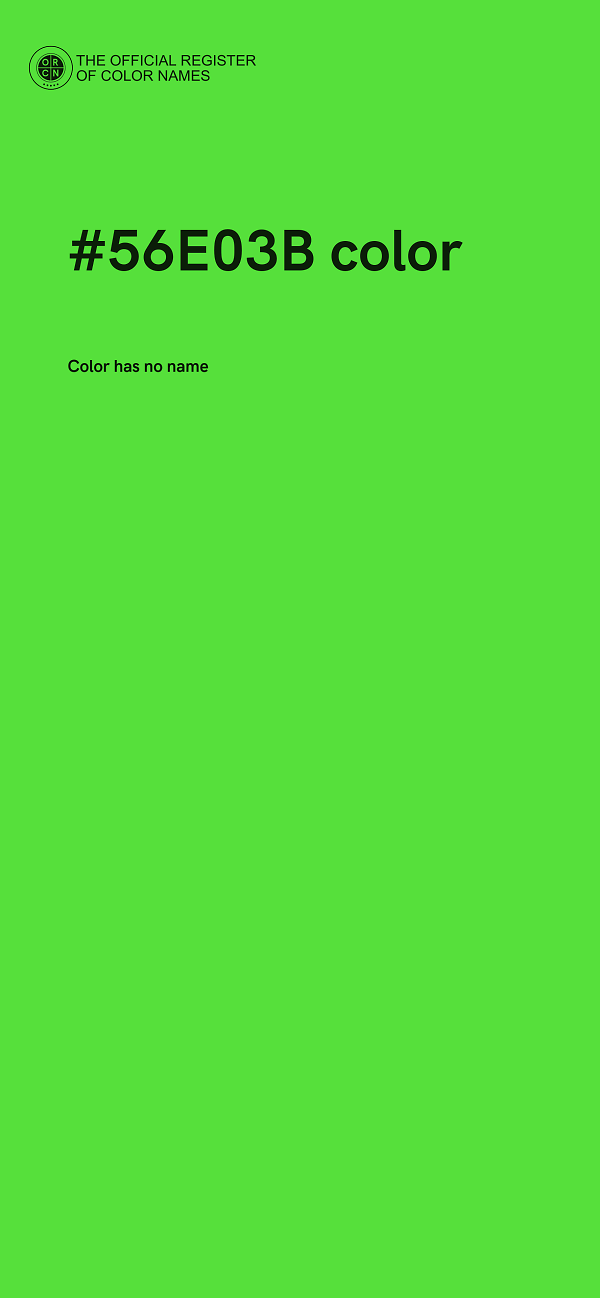 #56E03B color image