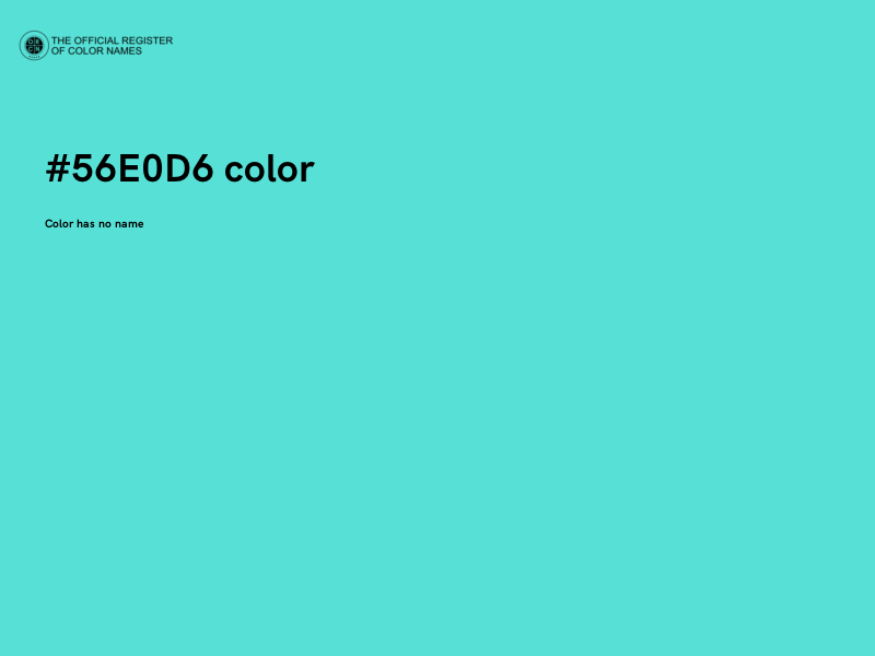 #56E0D6 color image