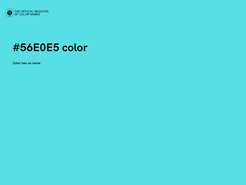 #56E0E5 color image