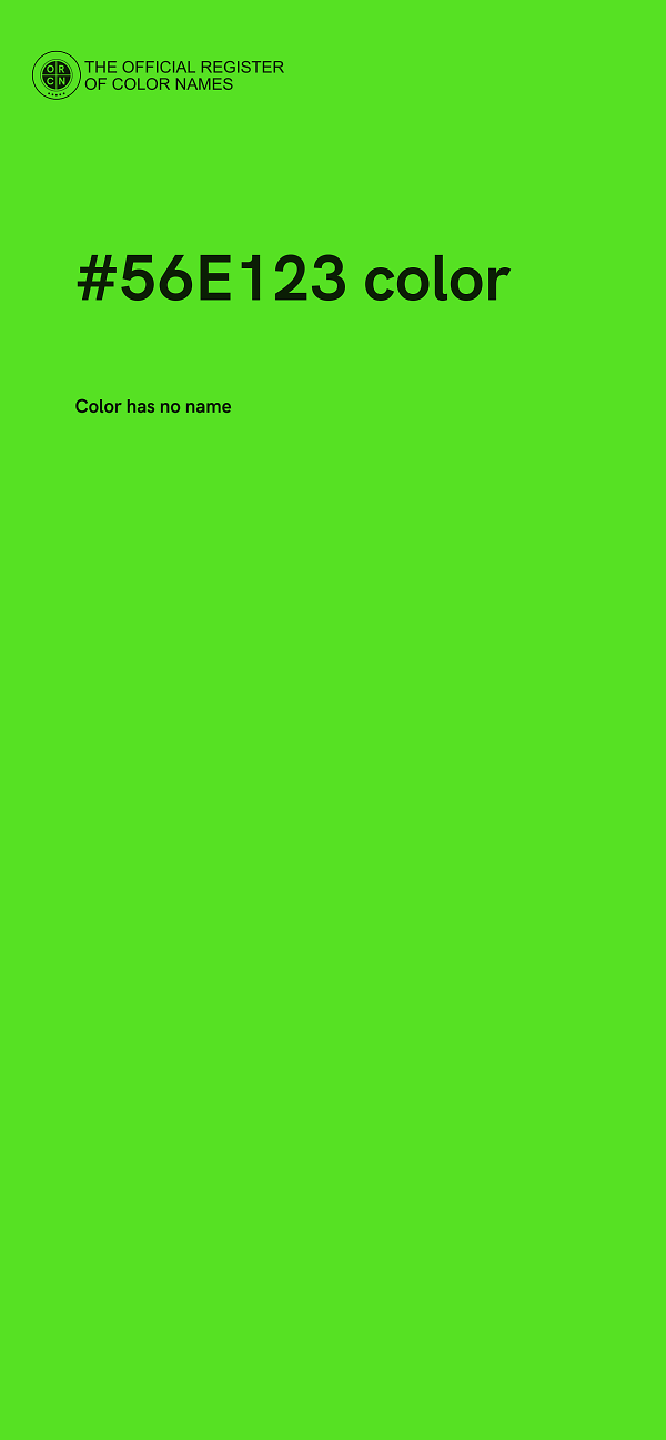 #56E123 color image