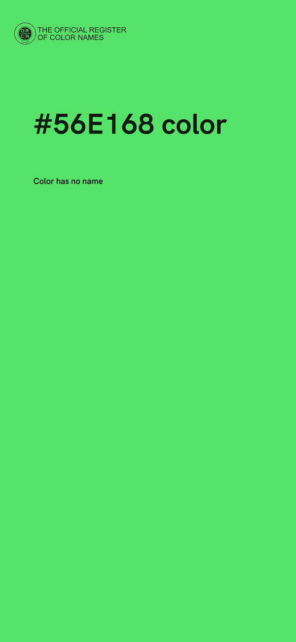 #56E168 color image
