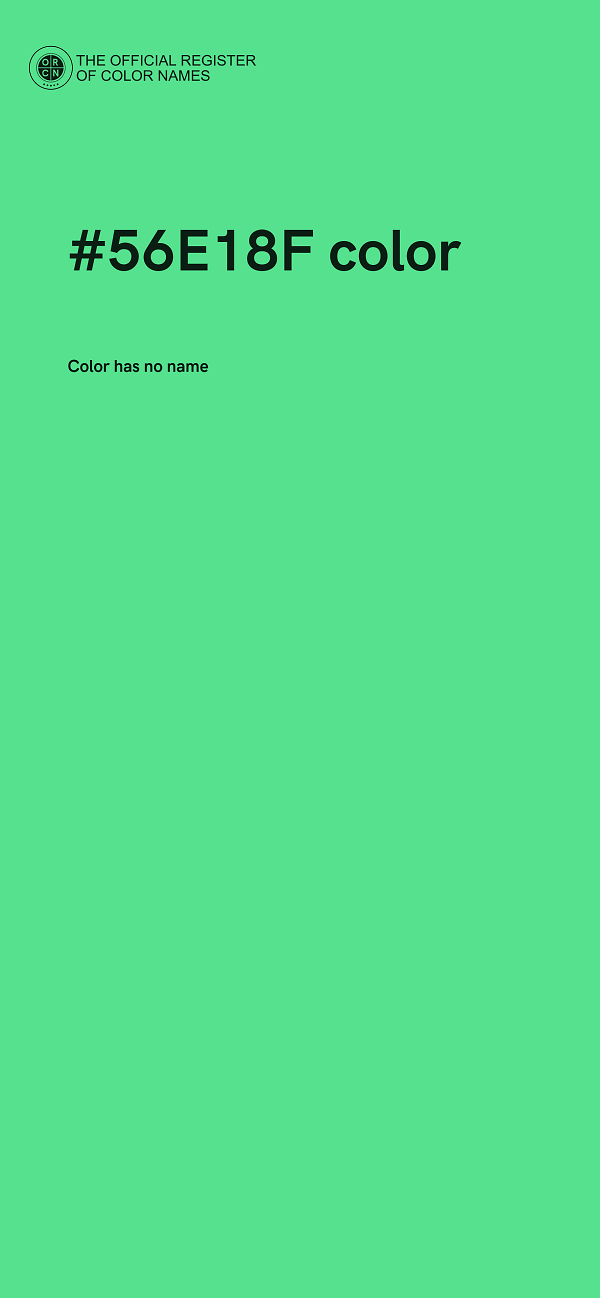 #56E18F color image