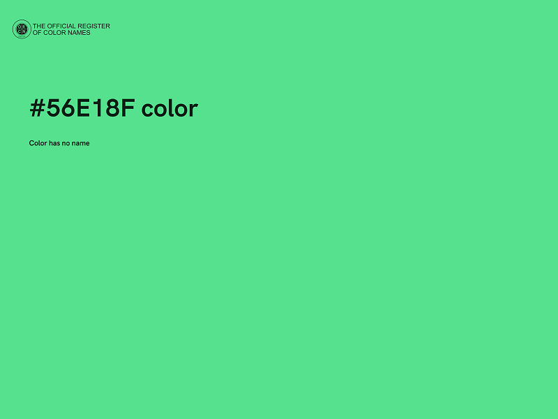 #56E18F color image