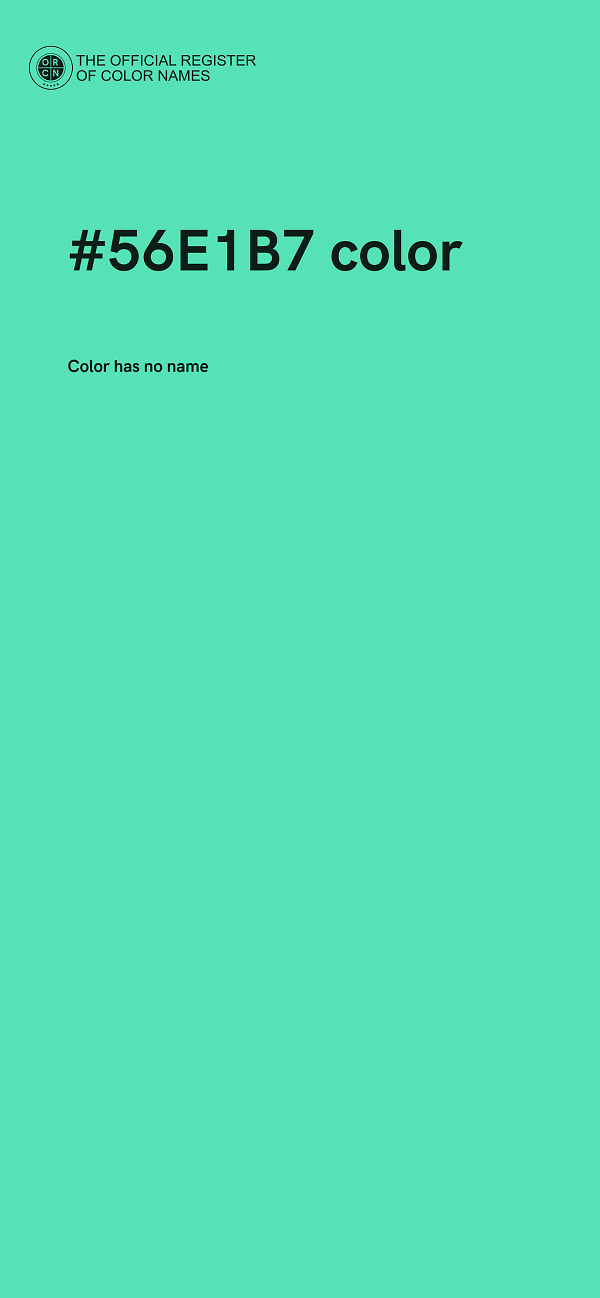 #56E1B7 color image