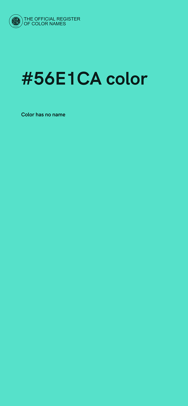 #56E1CA color image