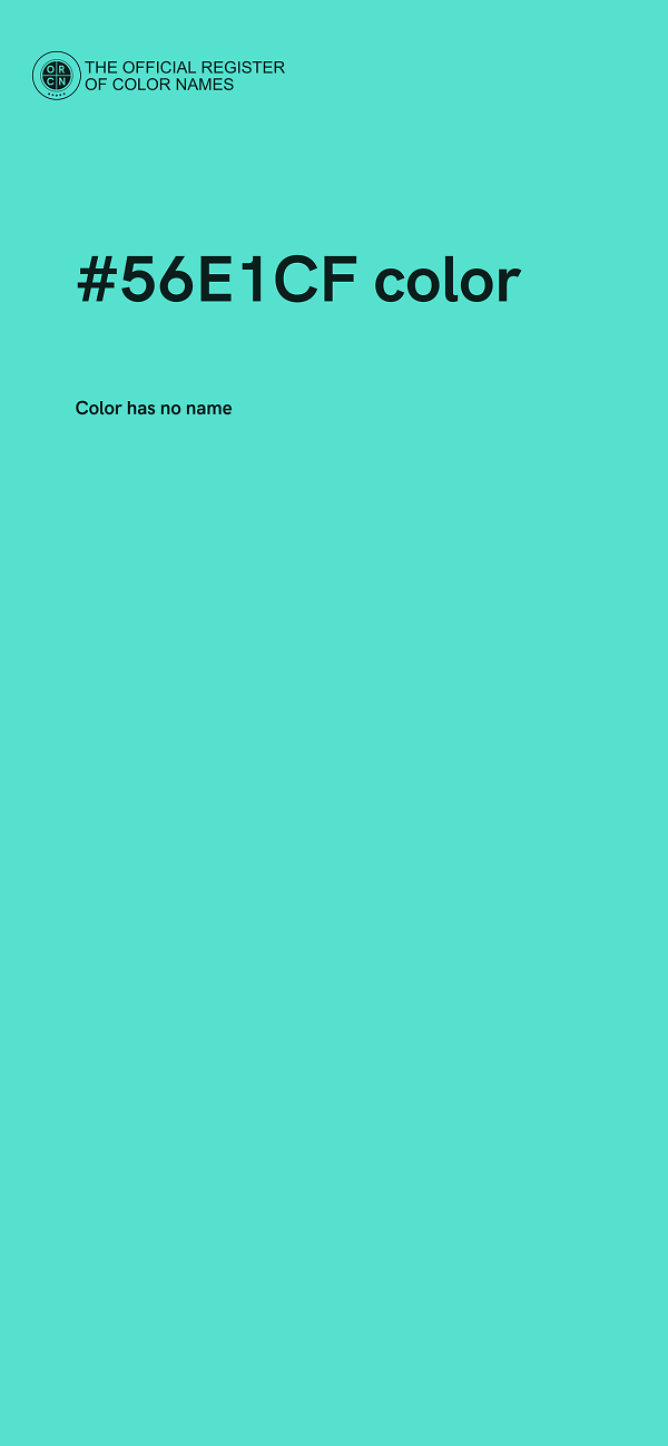 #56E1CF color image