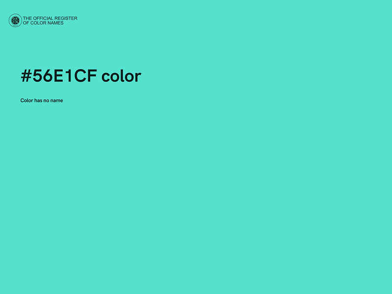 #56E1CF color image