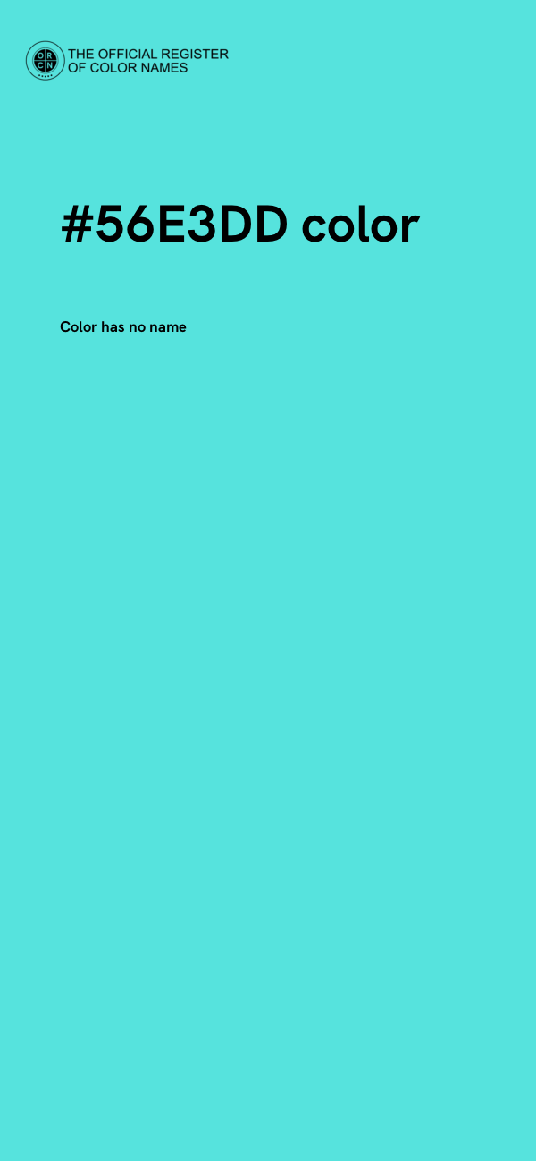 #56E3DD color image