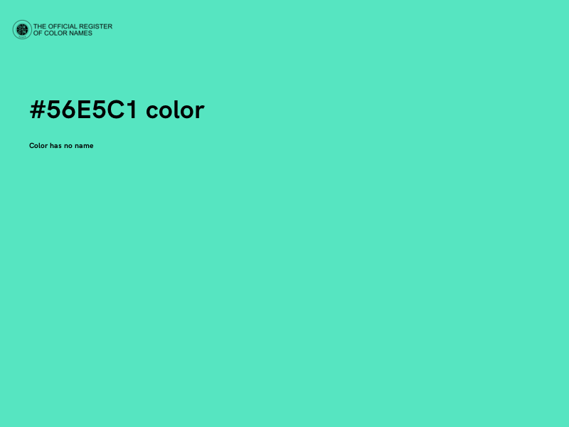 #56E5C1 color image