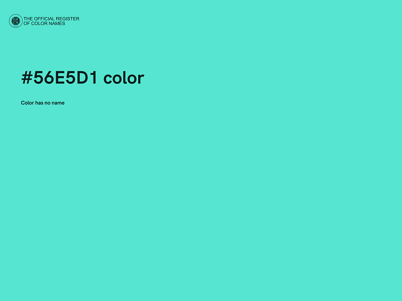 #56E5D1 color image