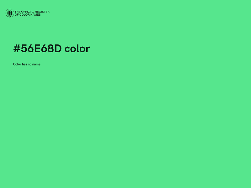 #56E68D color image