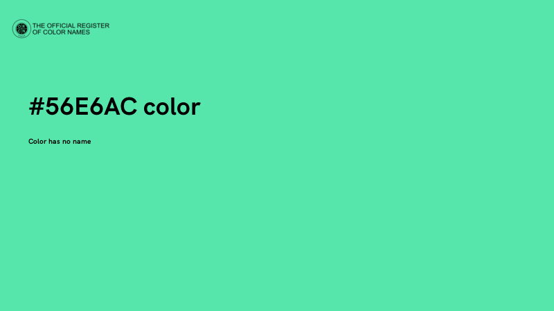 #56E6AC color image