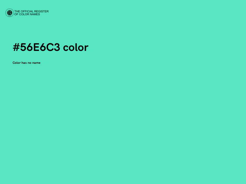 #56E6C3 color image