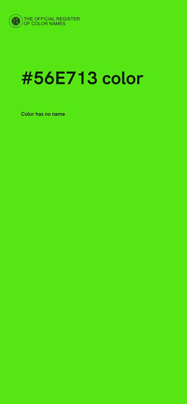 #56E713 color image
