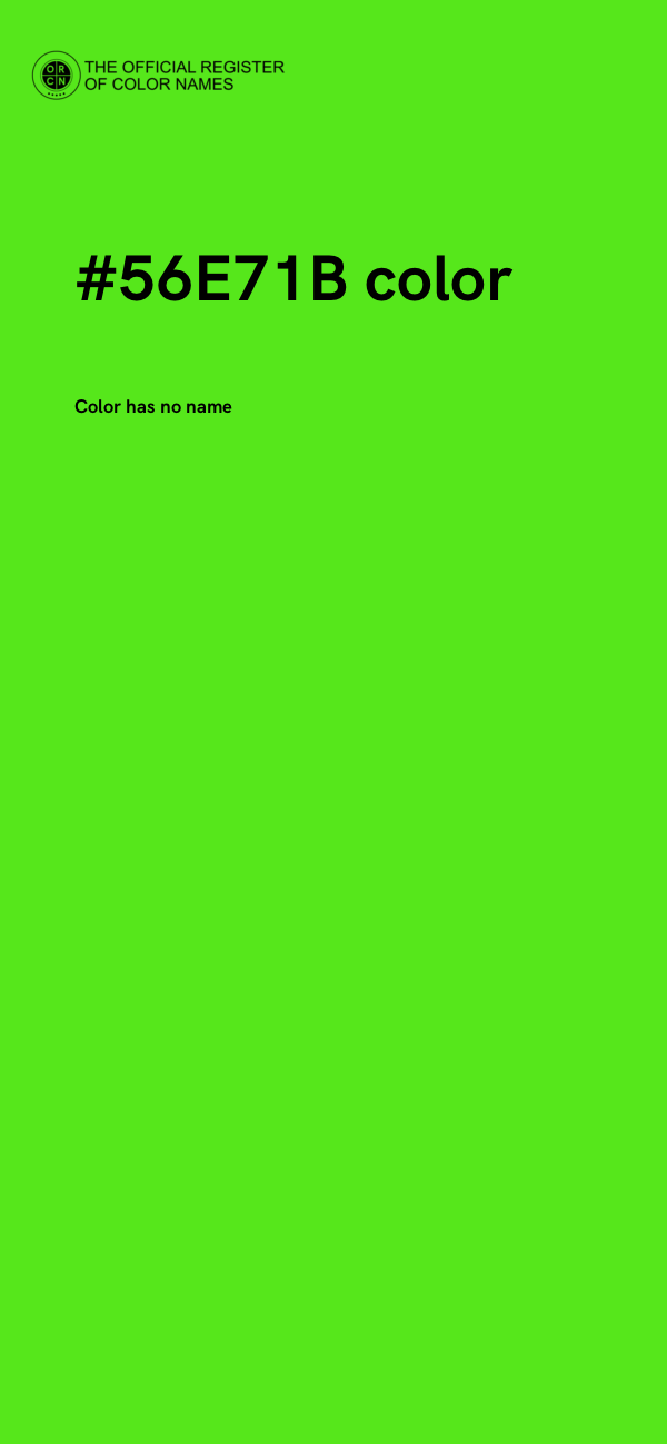 #56E71B color image
