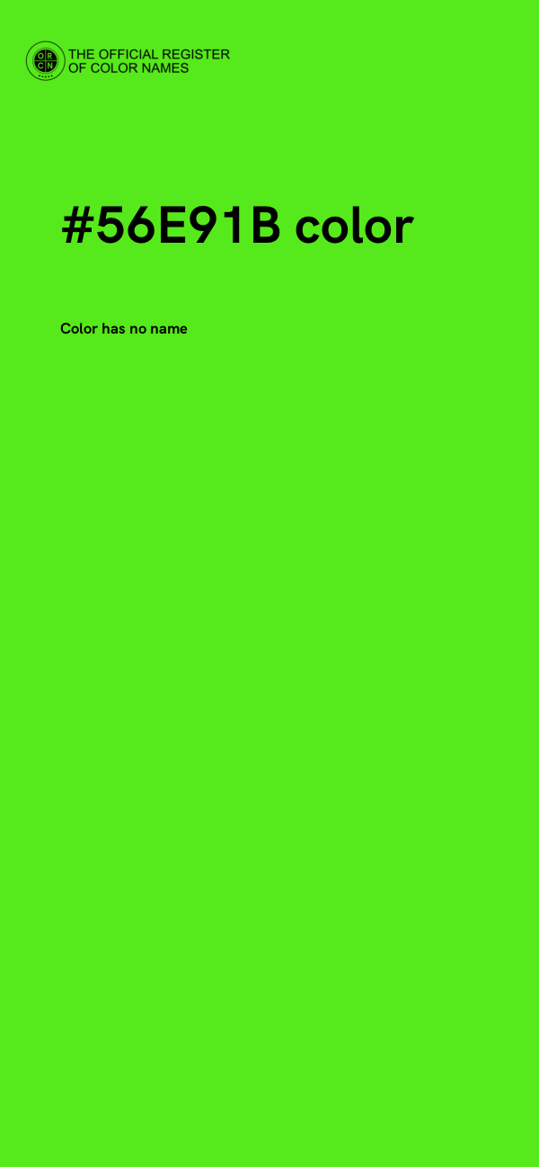 #56E91B color image