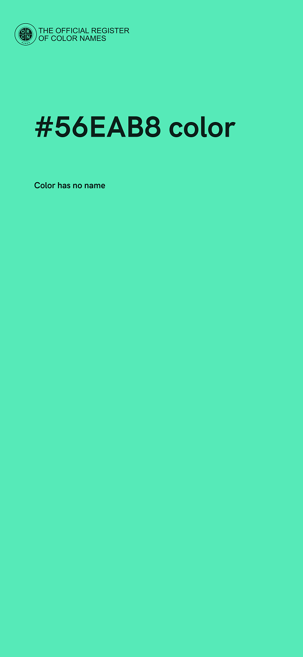 #56EAB8 color image