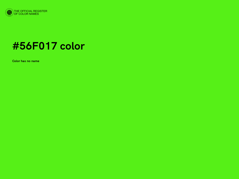 #56F017 color image