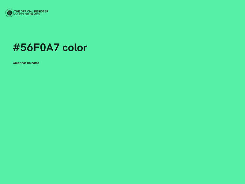 #56F0A7 color image