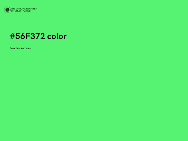 #56F372 color image
